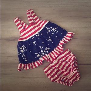 Red white and blue set